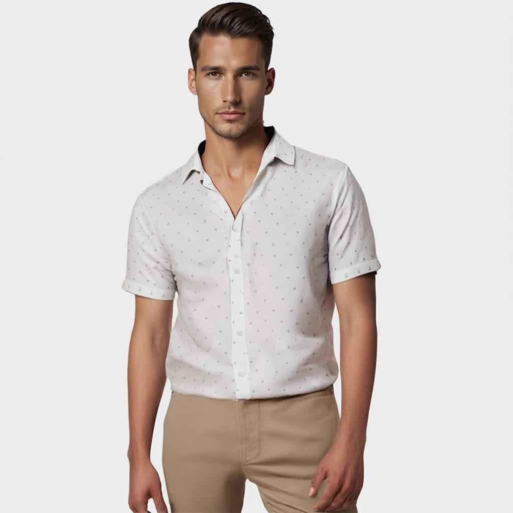 Blouse à Manches Courtes Élégante